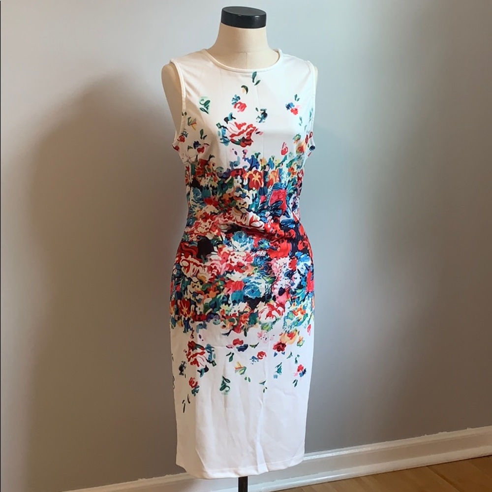 White Floral Dress